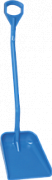 Эргономичная большая лопата с длинной ручкой 380 x 340 x 90 мм., 1310 мм,  синий цвет