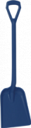 Лопата монолитная металлопластик 327 x 271 x 50 мм., 1040 мм,  металлизированный синий цвет