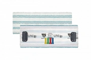  Моп A510V UNI JUNIOR, крепление Uni Sistem, микрофибра, белый с зелеными полосками, 35см