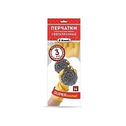 PLSHS2 Перчатки хлзяйственные, латексные, сверхпрочные, М Komfi 144/12